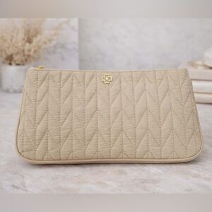 NWOT Ann Taylor Beige Quilted Crossbody Bag